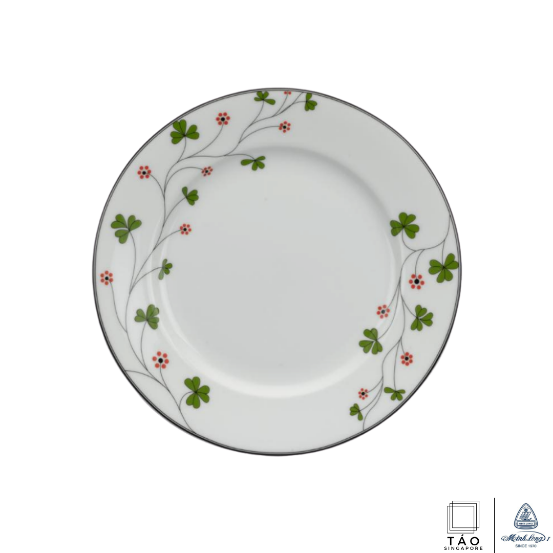 Trifolium: Flat Round Plate 22cm (Minh Long I)