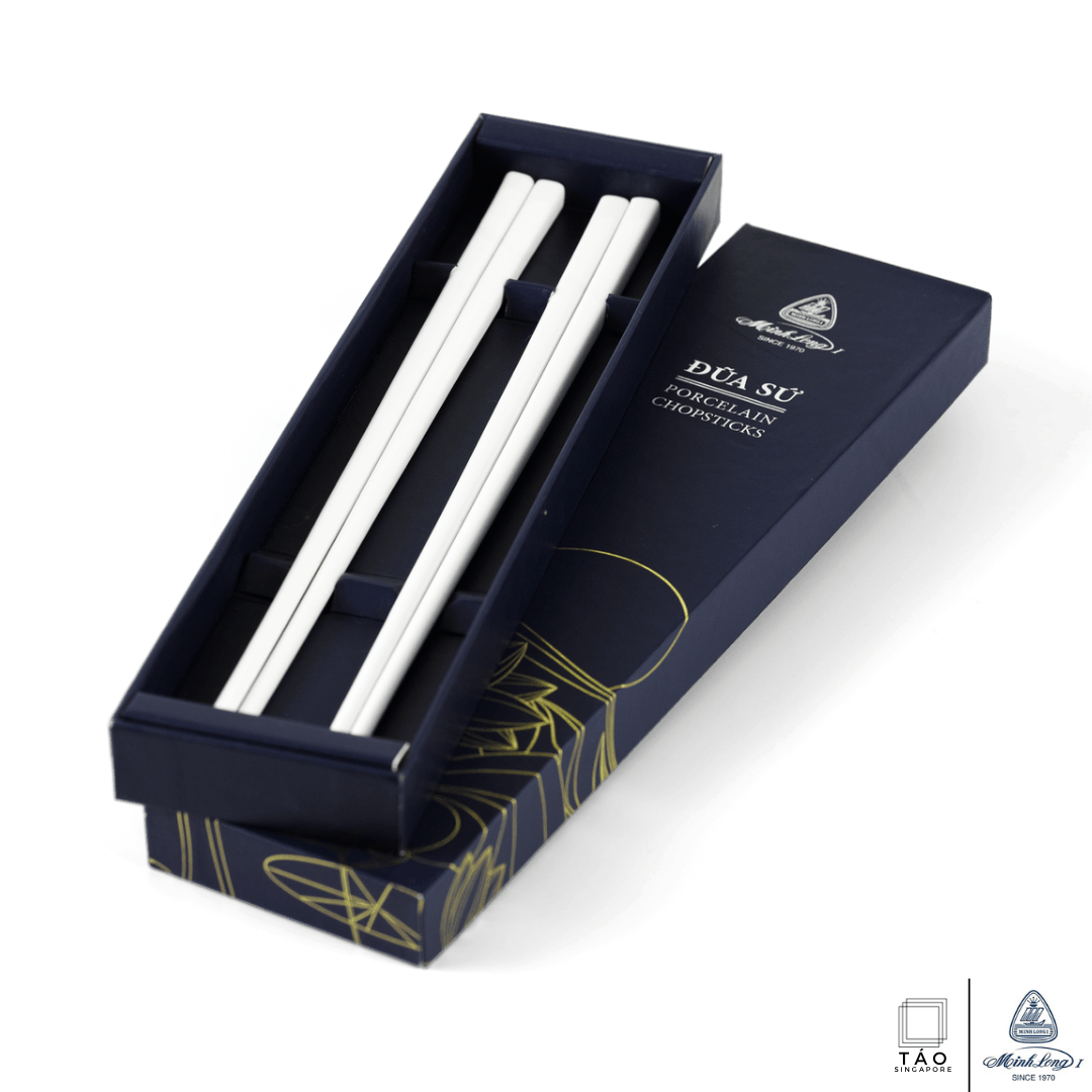 Porcelain White Chopsticks (24.4cm) - TAO Singapore - Minh Long I