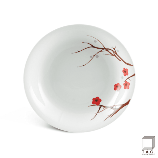 Pink Ochna Deep Soup Plate 23cm