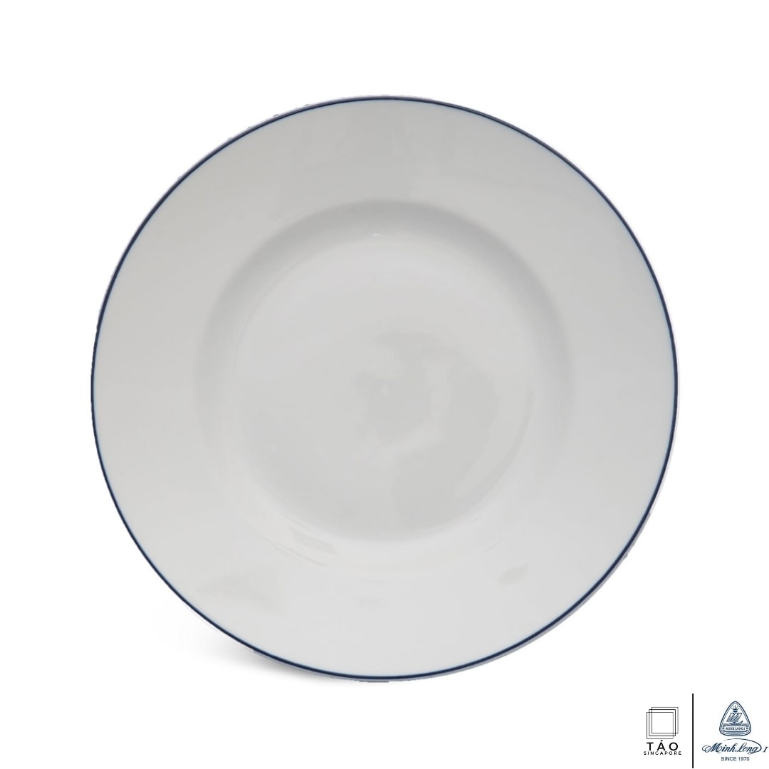 Blue Line: Flat Round Plate 27cm (Minh Long I)