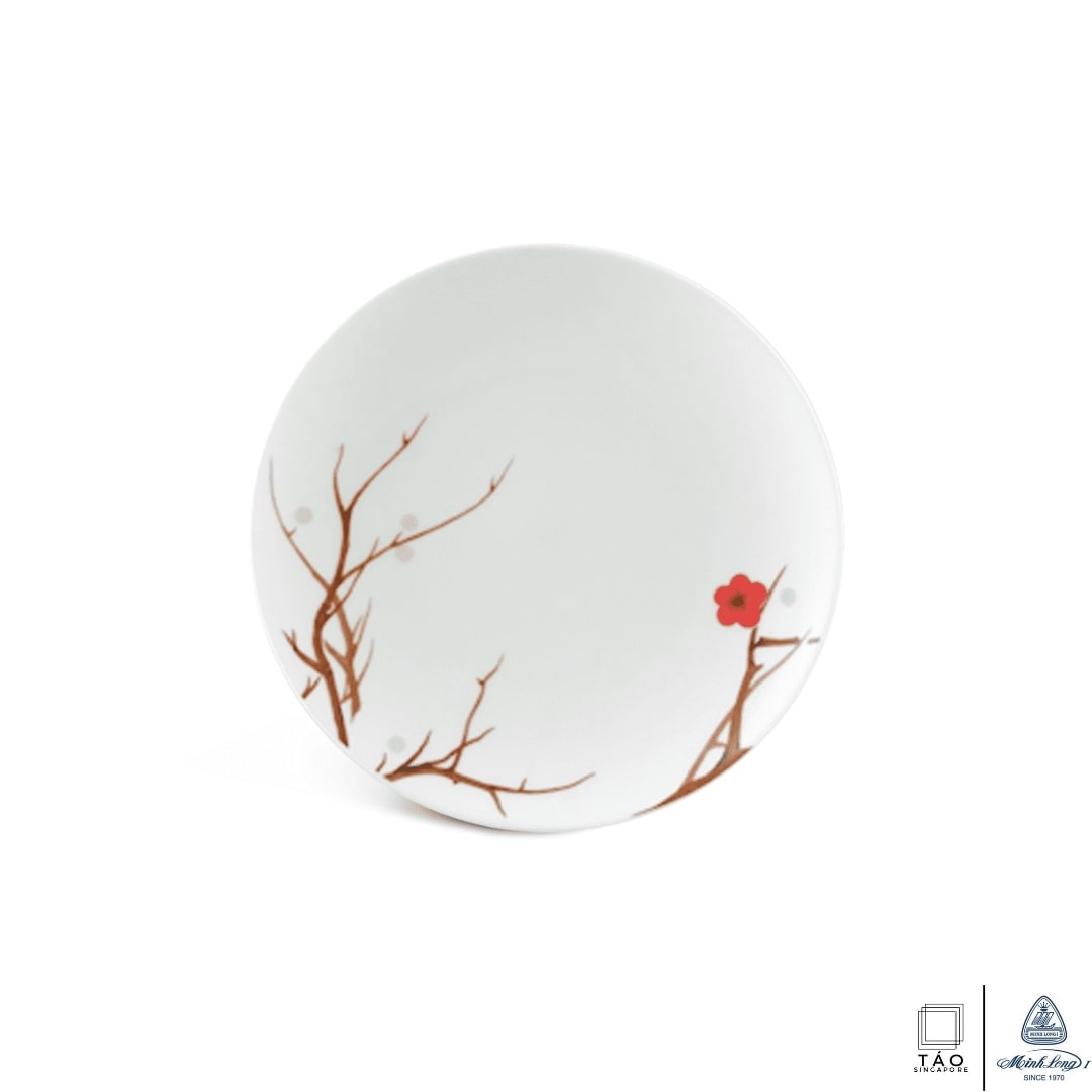 Pink Ochna: Dessert Plate 15.5cm (Minh Long I)