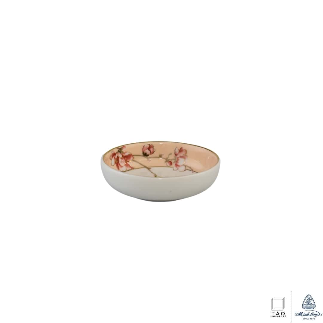 Pink Floral: Sauce Dish 9cm (Minh Long I)