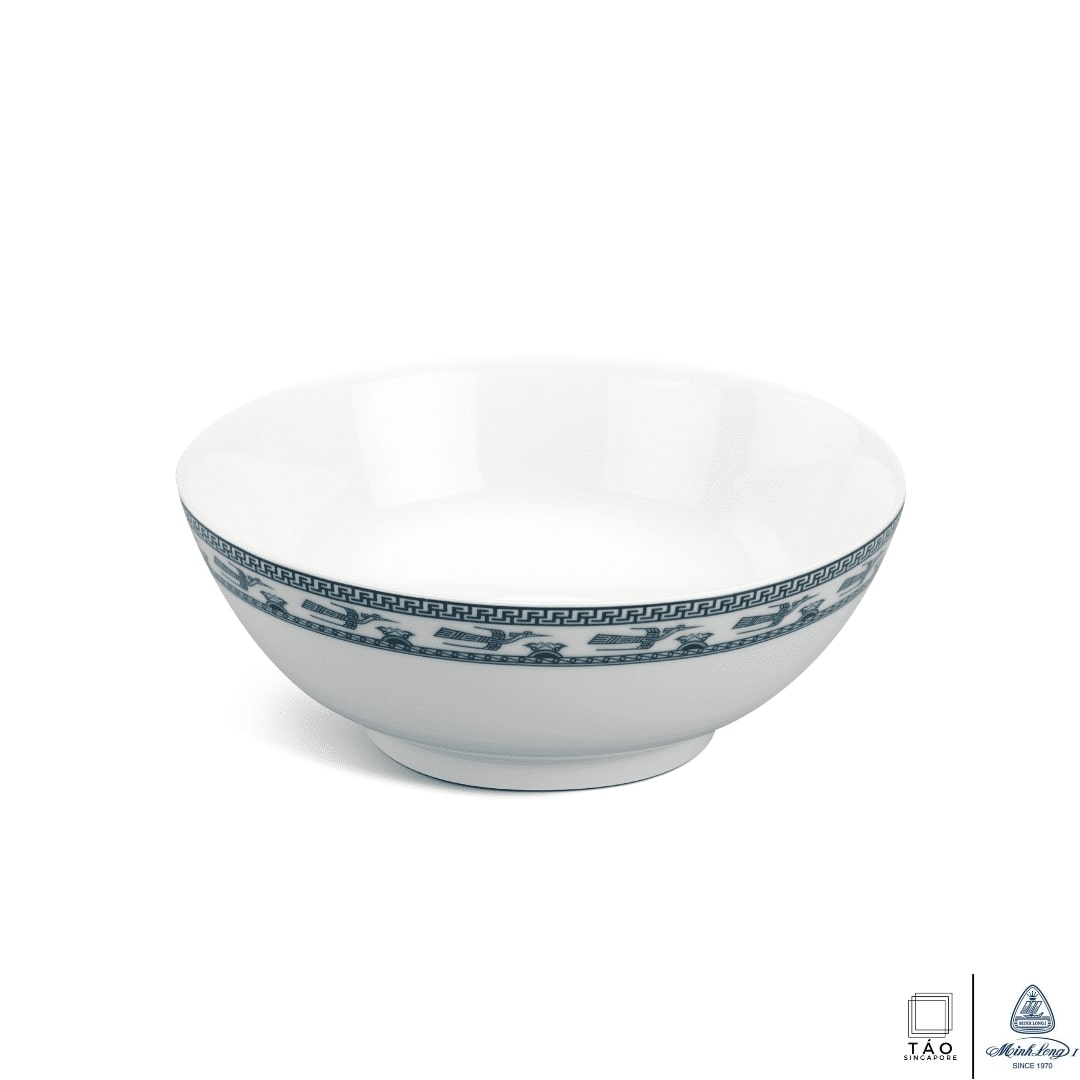Annam Bird: Soup Bowl 18cm (Minh Long I)