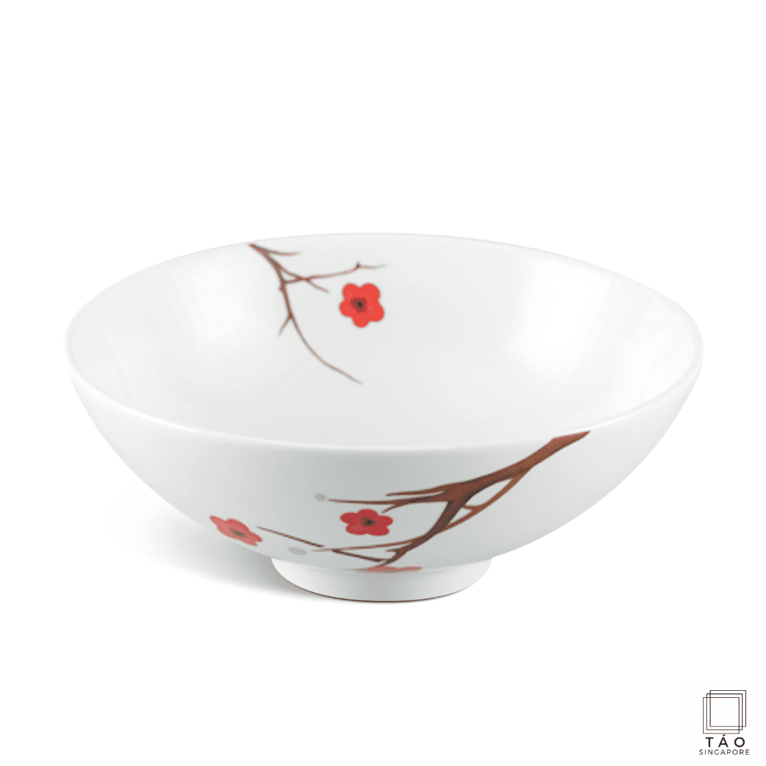 Pink Ochna Soup Bowl 20cm