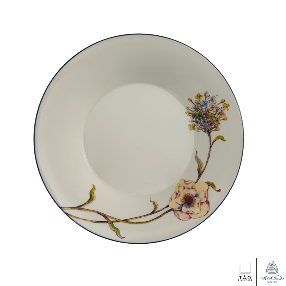 Wild Tulip: Deep Soup Plate 23cm (Minh Long I)