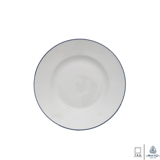 Blue Line: Flat Round Plate 20cm (Minh Long I)