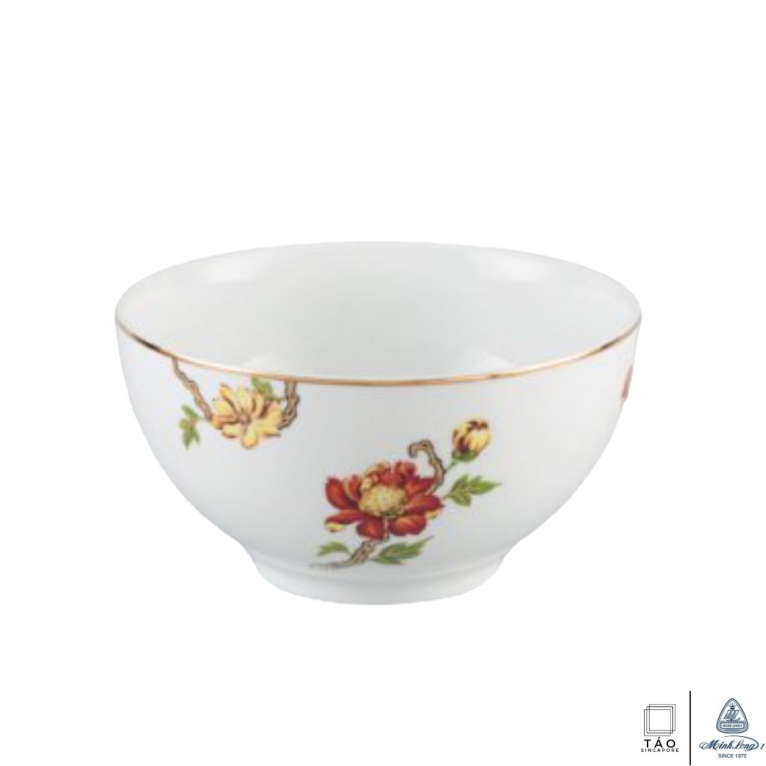 Dahlia: Soup Bowl 20cm (Minh Long I)