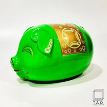 Load image into Gallery viewer, Piggybank (Green/Gold)
