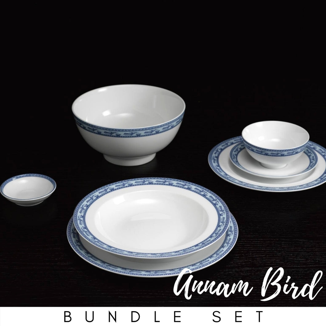 TAO Singapore: Minh Long I - Annam Bird Tableware Collection Bundle Set