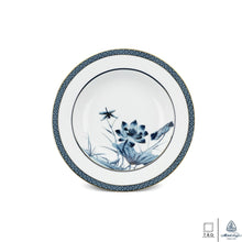Load image into Gallery viewer, Golden Lotus: Deep Soup Plate 23cm (Minh Long I)
