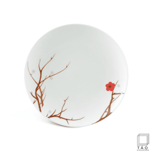 Pink Ochna Rice Bowl Saucer 15.5cm