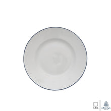 Load image into Gallery viewer, Blue Line: Flat Round Plate 20cm (Minh Long I)
