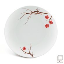 Load image into Gallery viewer, Pink Ochna Flat Round Plate 26cm

