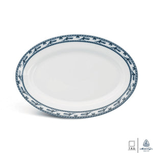 Annam Bird: Oval Plate 28cm (Minh Long I)