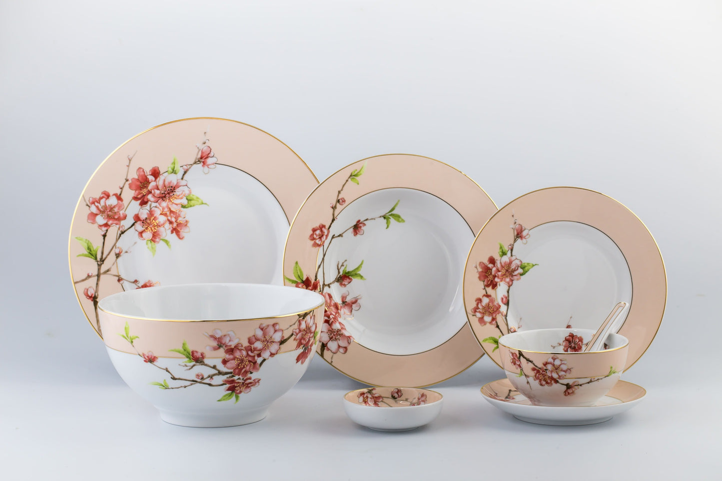 Pink Floral Tableware Collection - Minh Long I (TAO Singapore)