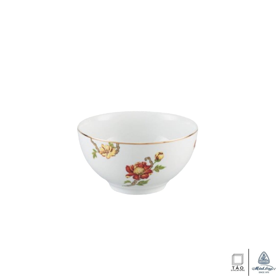 Dahlia: Rice Bowl 12cm (Minh Long I)