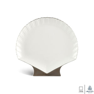 Fish & Clam: Shell-Shaped Plate 28cm (Minh Long I)