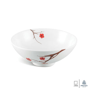 Pink Ochna: Soup Bowl 15cm (Minh Long I)
