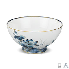 Load image into Gallery viewer, Golden Lotus: Soup Bowl 23cm (Minh Long I)
