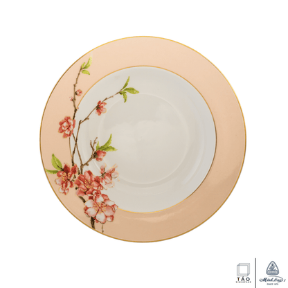 Pink Floral: Deep Soup Plate 23cm (Minh Long I)