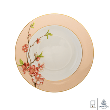 Load image into Gallery viewer, Pink Floral: Deep Soup Plate 23cm (Minh Long I)
