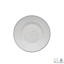Load image into Gallery viewer, Blue Line: Flat Round Plate 20cm (Minh Long I)
