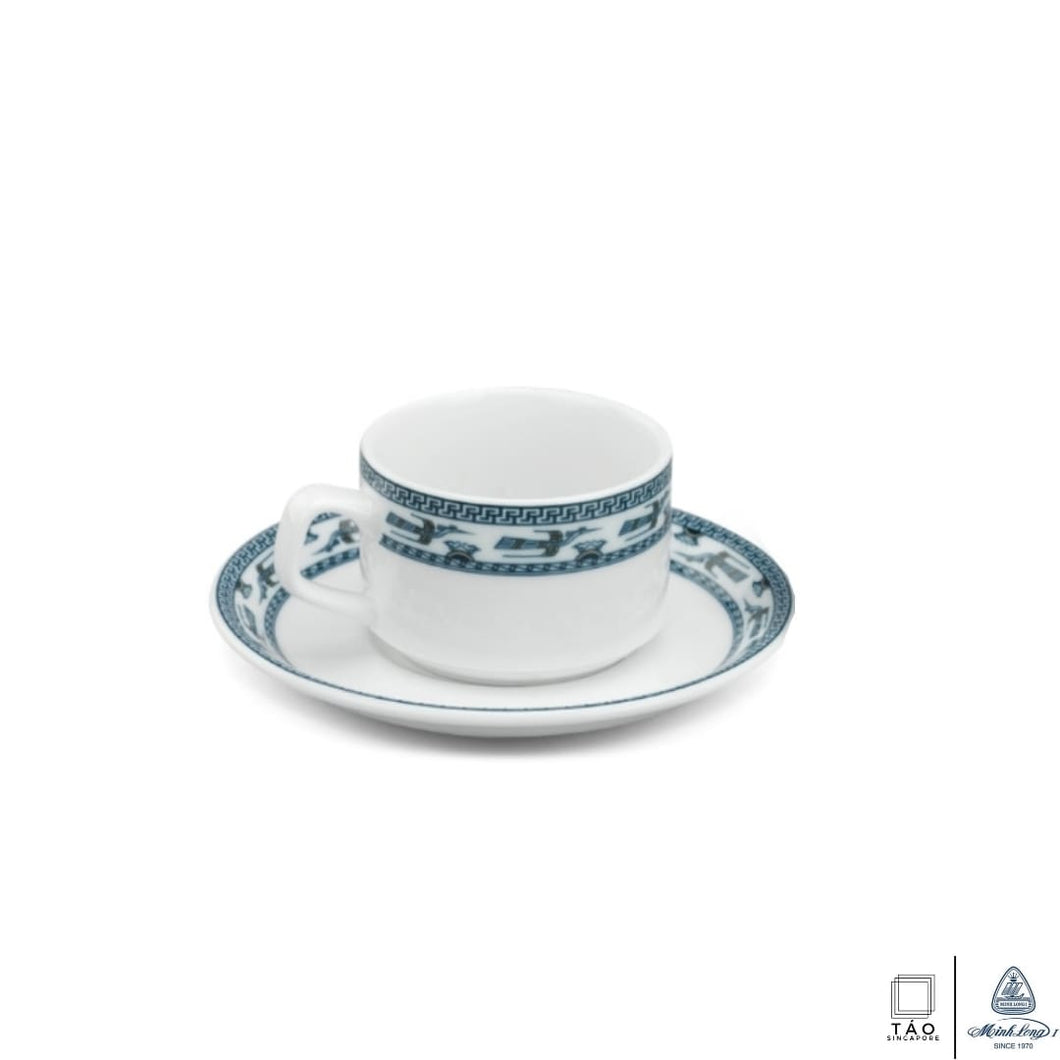 Annam Bird: Teacup 0.16L + Teacup Saucer 14cm (Minh Long I)